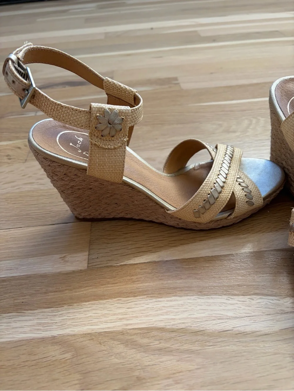 Jack Rogers Abbey Espadrille Wedge Sandals